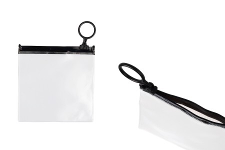 Poluprovidna kesica (PVC) 100x100 mm sa crnim patent  (zip) zatvaračem - 12 kom-slika_proizvoda