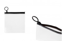 Poluprovidna kesica (PVC) 120x120 mm sa crnim patent  (zip) zatvaračem - 12 kom