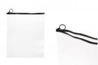 Poluprovidna kesica (PVC) 250x300 mm sa crnim patent  (zip) zatvaračem - 12 kom