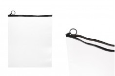 Poluprovidna kesica (PVC) 250x300 mm sa crnim patent  (zip) zatvaračem - 12 kom