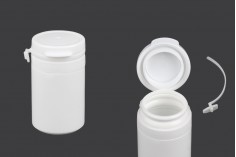 Bela plastična kutijica 30mL sa sigurnosnim klik poklopcem za pilule i kapsule