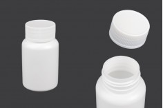 Bela plastična kutijica 120mL sa navojnim zatvaračem za pilule i kapsule