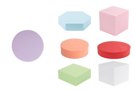 Penasti geometrijski oblici - rekviziti za fotografije (6 kom/set) u raznim bojama-slika_proizvoda