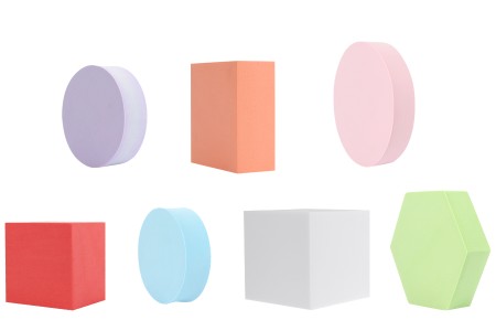 Penasti geometrijski oblici - rekviziti za fotografije (6 kom/set) u raznim bojama-grupa_slika