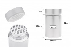 Plastična srebrna PET kutijica 100mL za lekove i kapsule - 12 kom