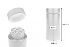 Plastična srebrna PET kutijica 180mL za lekove i kapsule - 12 kom