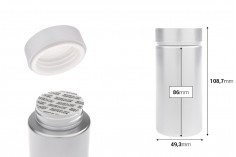 Plastična srebrna PET kutijica 180mL za lekove i kapsule - 12 kom