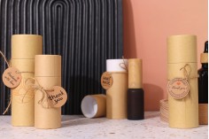 Papirne kartice „Handmade with love“ sa rupicom i kanapom - 100 kom