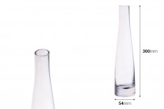 Ukrasna staklena flaša sa oblinama 240mL