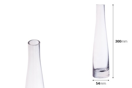 Ukrasna staklena flaša sa oblinama 240mL-dimenzije_slike