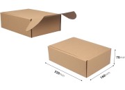 Kraft kutija 160x220x70mm za pakovanje bez prozora - 20 kom