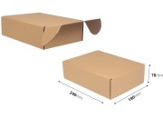 Kraft kutija 180x240x70mm za pakovanje bez prozora - 20 kom