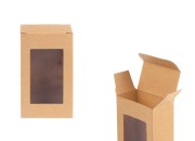 Kartonska kraft kutija za sapun 100x55x30mm, sa prozorom - 50 kom Kartonska kraft kutija za sapun 100x55x30mm, sa prozorom - 50 kom