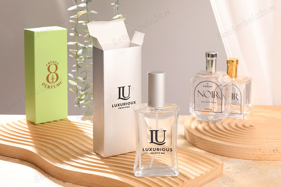 Srebrna kartonska kutija 64x35x160mm, za parfemsku bočicu 100mL - 20 kom-grupa_slika