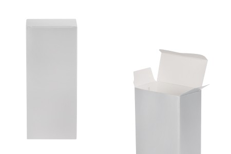 Srebrna kartonska kutija 64x35x160mm, za parfemsku bočicu 100mL - 20 kom-1