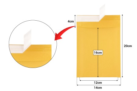 Koverta sa pucketavom folijom 14x16cm - 10 kom-dimenzije_slike