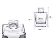 Četvrtasta staklena flašica od 100mL, pogodna za osveživače prostora - bez štapića Četvrtasta staklena flašica od 100mL, pogodna za osveživače prostora - bez štapića