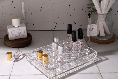 Stalak (postolje) od pleksiglasa 165x120x28mm - 24 otvora prečnika 18mm-grupa_slika