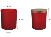 Staklena tegla 300mL, sa metalnim poklopcem i gumicom u više boja