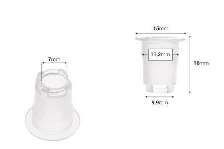 Unutrašnji regulator protoka - drenažni element za bočice sa grlom PP18 - 50 kom-2