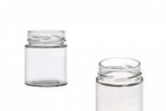 Staklena okrugla tegla 156mL Plus* (za T.O. 58 Deep zatvarač) - bez zatvarača