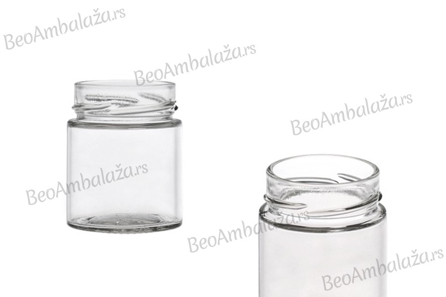 Staklena okrugla tegla 156mL Plus* (za T.O. 58 Deep zatvarač) - bez zatvarača