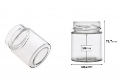 Staklena okrugla tegla 156mL Plus* (za T.O. 58 Deep zatvarač) - bez zatvarača