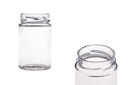 Staklena okrugla tegla 212mL Plus (za T.O. 58 Deep zatvarač) - bez zatvarača-slika_proizvoda