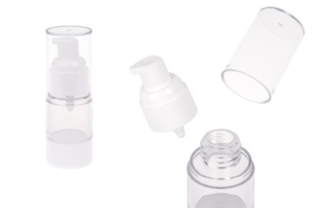 Airless plastična providna flašica 15mL za kreme-1