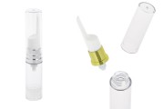 Airless providna bočica 5mL za serum sa detaljima u zlatnoj ili srebrnoj boji - 12 kom