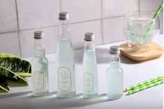 Plastična providna flašica 150mL sa aluminijumskim zatvaračem i zaptivkom - 12 kom