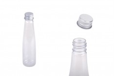 Plastična providna flašica 85mL sa aluminijumskim zatvaračem i zaptivkom - 12 kom