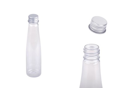Plastična providna flašica 85mL sa aluminijumskim zatvaračem i zaptivkom - 12 kom-slika_proizvoda