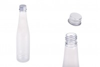 Plastična providna flašica 150mL sa aluminijumskim zatvaračem i zaptivkom - 12 kom