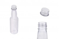 Plastična providna flašica 100mL sa aluminijumskim zatvaračem i zaptivkom - 12 kom