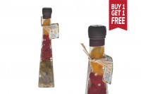 Staklena bočica 120mL sa povrćem, za dekoraciju kuhinje