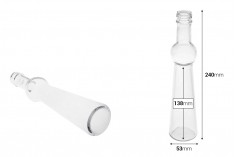 Ukrasna staklena flaša 180mL