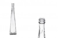 Staklena trouglasta dekorativna flaša 180mL
