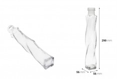 Dekorativna staklena flaša 320mL