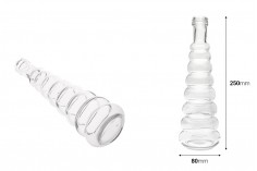 Staklena dekorativna flaša 380mL