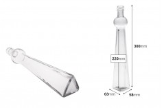 Dekorativna staklena flaša 260mL