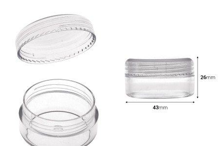 Akrilna kutijica 20mL sa zatvaračem - 12 kom-dimenzije_slike