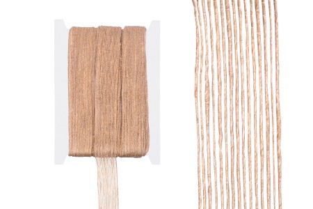Ukrasna “gro”  traka od lana bež boje, 25mmx10m-slika_proizvoda