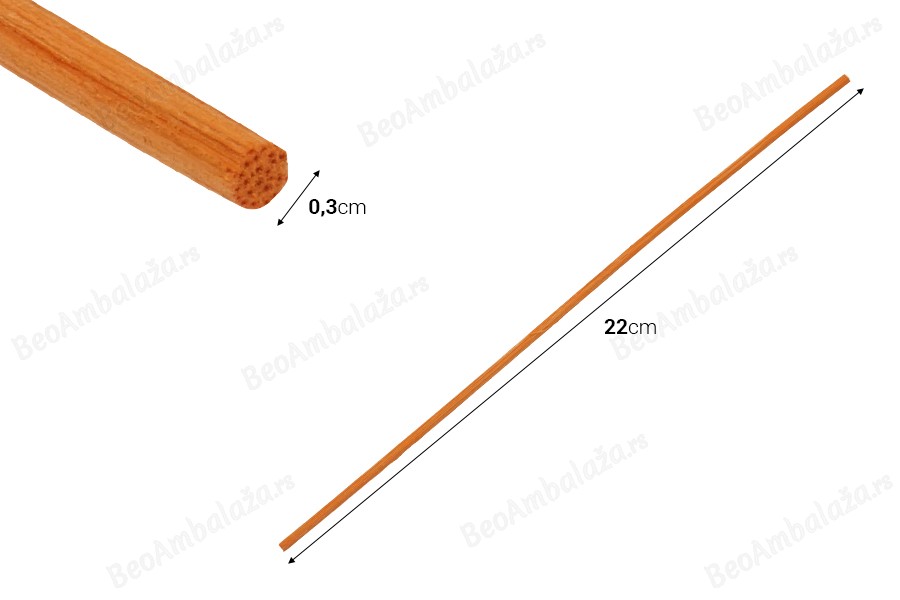 Bambus štapići 3x220 mm za osveživače prostora u raznim bojama - 10 kom-dimenzije_slike