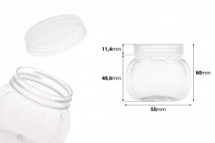 Plastična providna PET kutijica 150mL sa providnim poklopcem - 12 kom