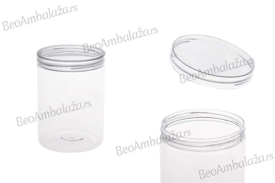 Plastična providna kutijica (PET) od 500 mL, 85x120 mm sa zatvaračem - 6 kom