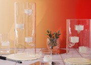 Dekorativni stakleni svećnjak za 3 sveće, 30x12cm-grupa_slika