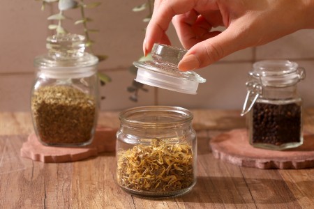 Staklena tegla 150mL sa staklenim poklopcem za hermetičko zatvaranje-grupa_slika