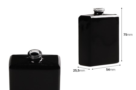 Crna parfemska bočica 50 mL sa 15 mm "Crimp" sigurnosnim zatvaranjem-2