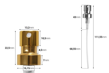 Sprej sa poklopcem za parfemske bočice sa sigurnosnim Crimp zatvaranjem 15 mm (šifra za bočicu: 18-395)-dimenzije_slike